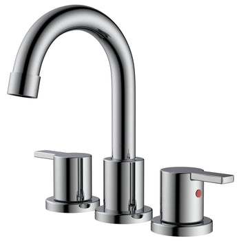 Widespread Bathroom Faucet with Drain Kit Included